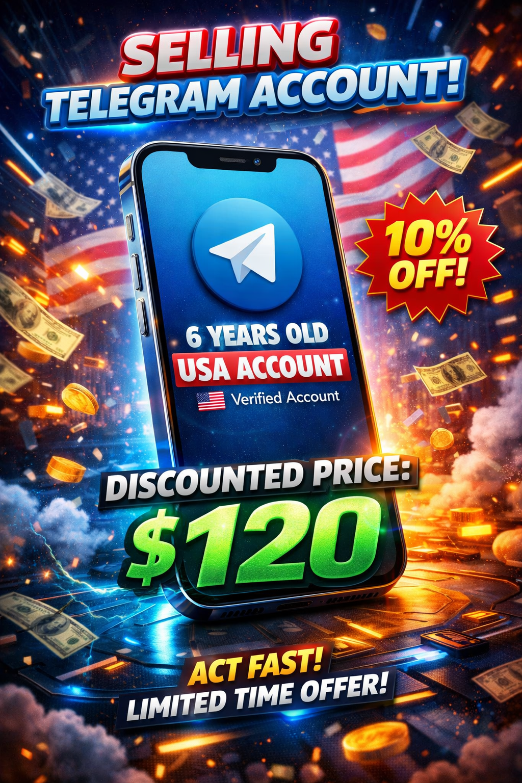 Telegram 6+ Year old account